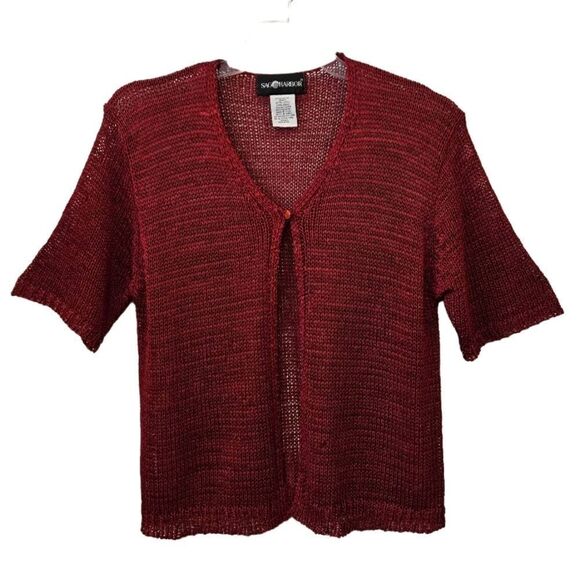Sag Harbor Red Cardigan sz XL - Picture 1 of 5